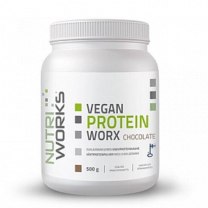 NUTRIWORKS VEGAN PROTEIN WORX 500 G ČOKOLÁDA