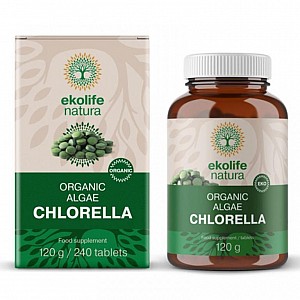 Ekolife Natura Algae Chlorella Organic 240 tablet (Bio řasa chlorella)