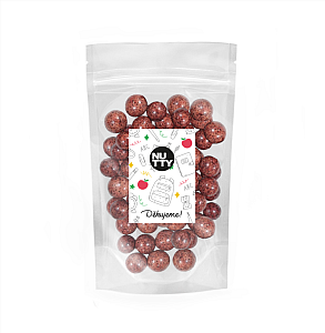 NUTTY Děkujeme! Černý rybíz lyofilizovaný v bílé jogurtové čokoládě 200 g