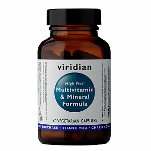 VIRIDIAN HIGH FIVE MULTIVITAMIN & MINERAL FORMULA 60 KAPSLÍ (vitamíny pro muže i ženy)