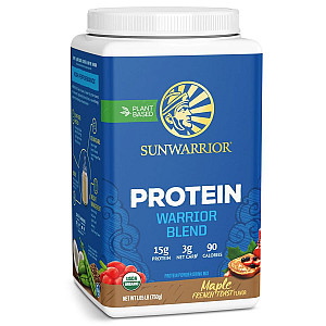 Sunwarrior Protein Blend BIO 750g francouzský javorový toast (Hrachový a konopný protein)