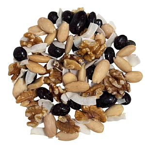 NUTTY Mix ořechů a ovoce s karobem 180 g