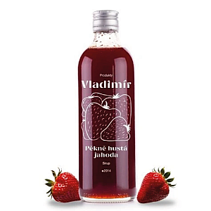 Sirupy Vladimír - Pěkně hustá jahoda 0,5 l