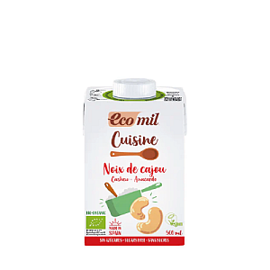 EcoMil Krém z kešu ořechů na vaření BIO 500 ml