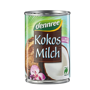 DENNREE Krém kokosový 22 % tuku 400 ml BIO