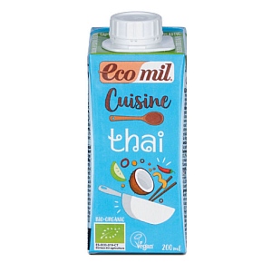 EcoMil Krém kokosový na vaření Thai 14 % tuku BIO 200 ml