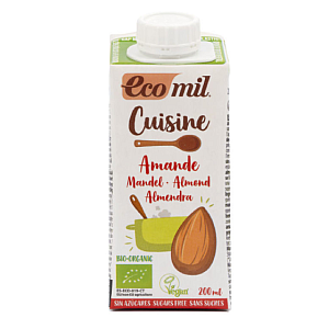 EcoMil Krém mandlový na vaření 9 % tuku BIO 200 ml