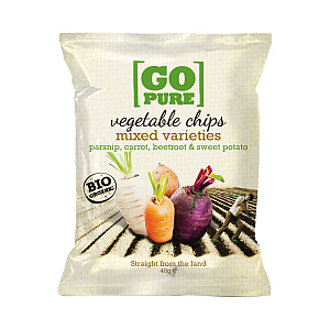 Go Pure Chipsy zeleninové BIO 40 g