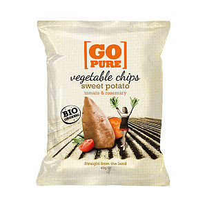 Go Pure Chipsy batátové s rozmarýnem BIO 40 g