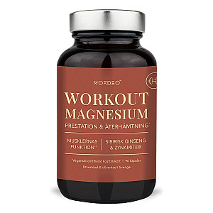 Nordbo Workout Magnesium 90 kapslí