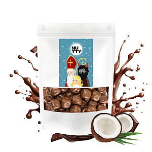 NUTTY Mikuláš Kokosové kostky v čokoládě 170 g