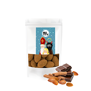NUTTY Mikuláš Mandle v mléčné čokoládě se SKOŘICÍ 150 g