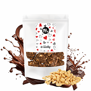 NUTTY Z lásky Arašídové hrudky v mléčné čokoládě 150 g