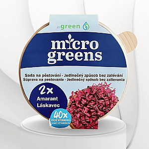 inGreen Microgreens set 2+2 AMARANT ČERVENÝ