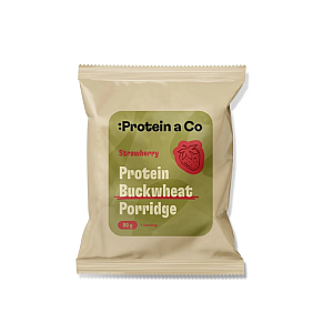 :Protein a Co Proteinová pohanková kaše STRAWBERRY 80 g