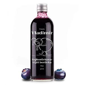 Sirupy Vladimír - Nejborůvkovatější borůvka 0,5 l