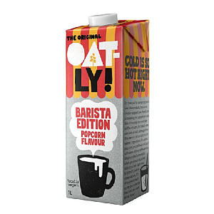 OATLY Nápoj ovesný Barista s příchutí popcornu 1 l