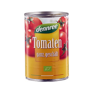 DENNREE Rajčata celá loupaná BIO 400 g