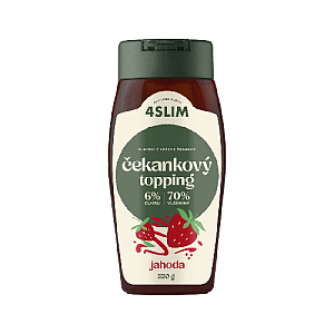 4Slim Čekankový topping JAHODA 330 g