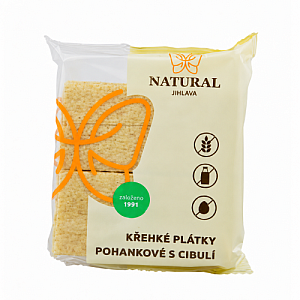 NATURAL Křehké plátky pohankové s cibulí 75 g