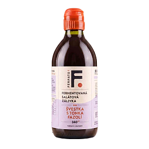 FerMato Fermentovaná salátová zálivka ŠVESTKA S TONKA FAZOLÍ 340 ml