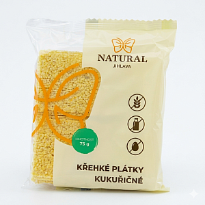 NATURAL Křehké plátky kukuřičné 75 g