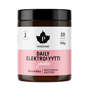 Puhdistamo Electrolyte Daily Powder JAHODA 100 g