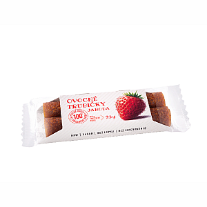 Bioprodukt JT Ovocné trubičky jahoda (2 ks) 25 g