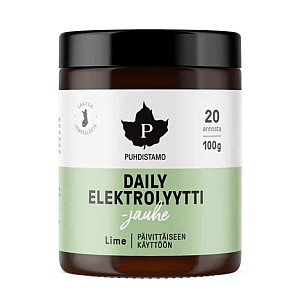 Puhdistamo Electrolyte Daily Powder LIMETKA 100 g (směs elektrolytů)