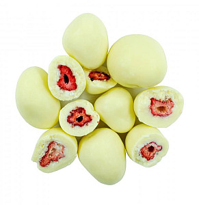 NUTTY Jahody lyofilizované v bílé čokoládě 200 g