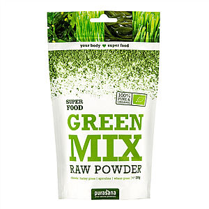 Purasana Green Mix Powder BIO 200 g (Směs zelených antioxidantů)