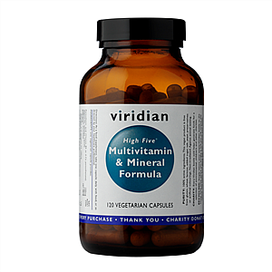 VIRIDIAN HIGH FIVE MULTIVITAMIN & MINERAL FORMULA 120 KAPSLÍ (vitamíny pro muže i ženy)