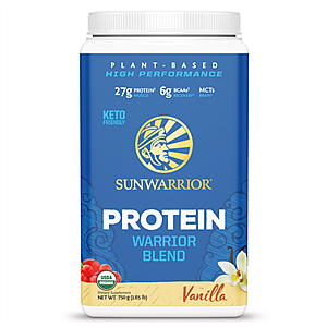 Sunwarrior Protein Blend BIO 750g vanilka (Hrachový, konopný protein a goji)