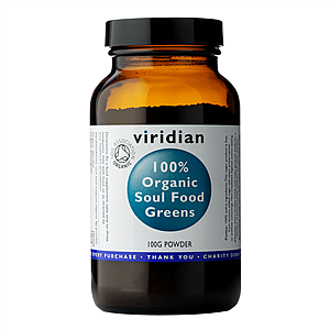 VIRIDIAN ORGANIC SOUL FOOD GREENS 100 G (Směs zelených superpotravin)