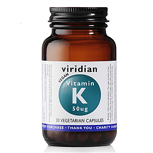 Viridian Vitamin K 50 μg 30 kapslí